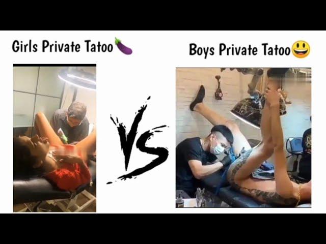 Girls Private Tatoo vs Boys Private Tatoo !! Viral memes #memes