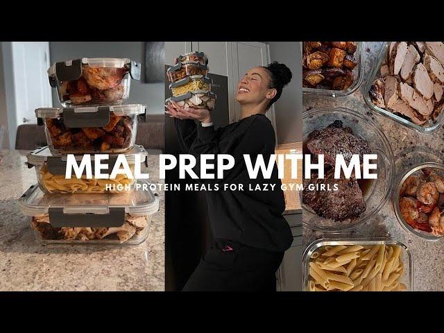 MEAL PREP W/ ME AS A LAZY GYM GIRL