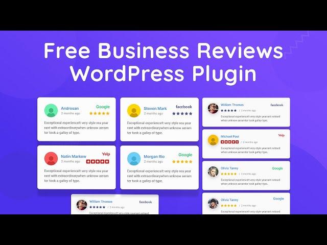 Free Google, Facebook, Yelp Business WordPress Reviews Plugins