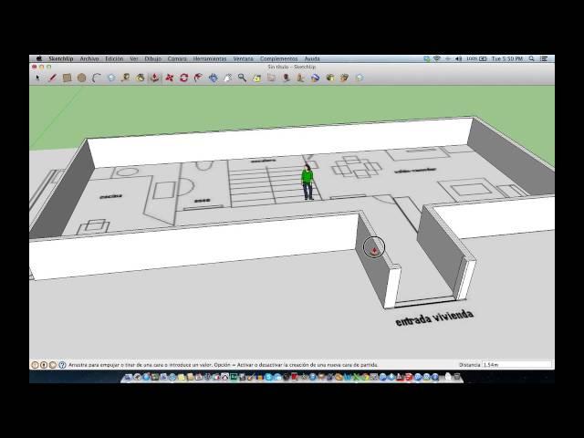 Como modelar objetos con planos de planta en Google SketchUp