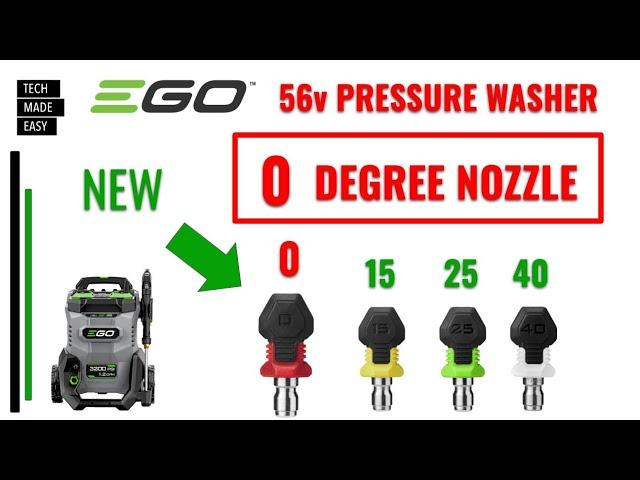 0 Degree Nozzle EGO 56v Pressure Washer EGO Pressure Washer