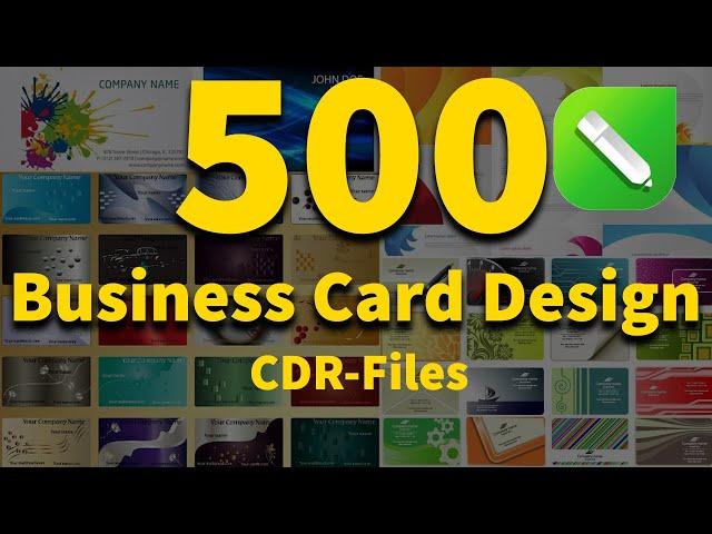 500 Business Card Design Download For Corel Draw |English| |Corel Draw Tutorial|