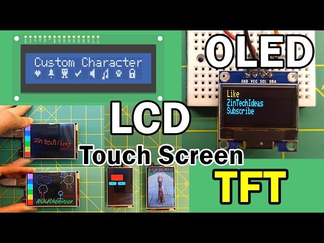 Get Started With OLED Displays with Arduino | Arduino TFT LCD Touch Screen Tutorial LCD1602
