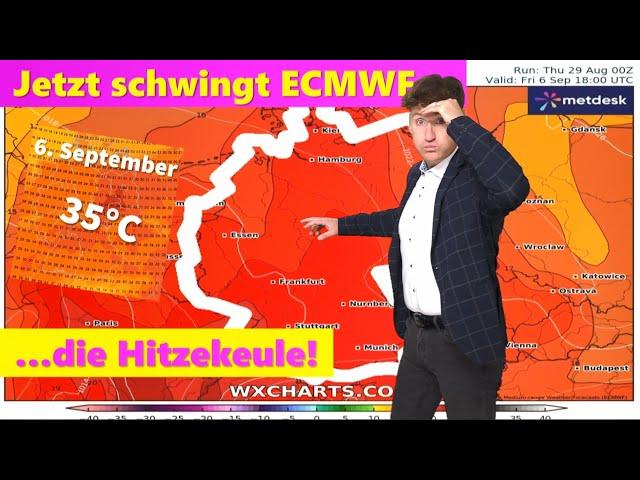 RADIKALER WECHSEL: ECMWF jetzt mit Dauerhitze - GFS mit Temperatursturz! Regional heißes Wochenende.