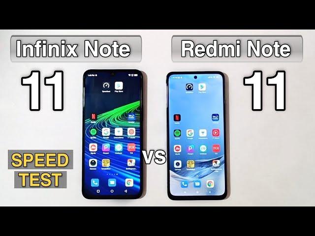 infinix note 11 vs redmi note 11 speed Test & Comparison | Shocking Result 