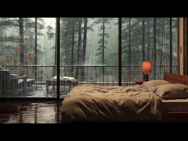 Gentle Rain Sounds️ | Come in to the cozy bed and close your eyes to feel the rain