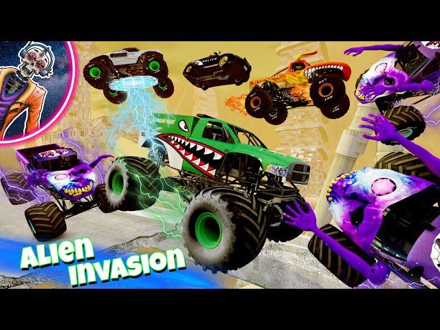 Monster Jam INSANE Alien Invasion Adventure #2 | Racing, Freestyle, and High Speed Jumps