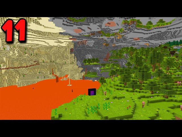 I Transformed the Entire NETHER in Minecraft Hardcore