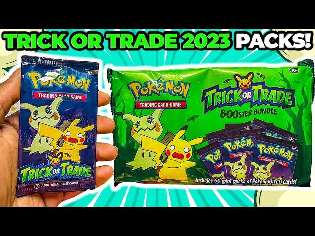 Pokemon Halloween Trick or Trade 2023 BOOster Pack Bundle OPENING!