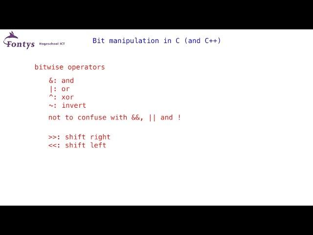 Bit manipulation in C and C++