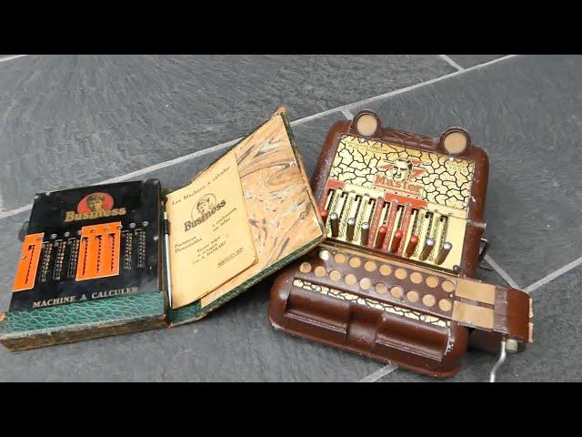 The Business and Master adding machines