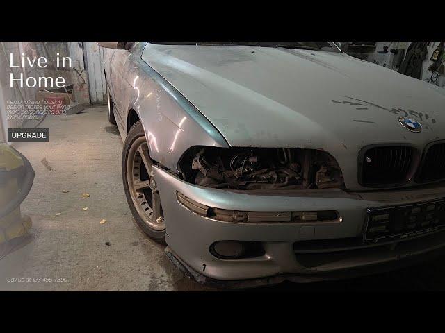 BMW e39 3.0D «restoration»legend from the 2000s. Taken from the repurchasing.БМВ е39 вторая жизнь