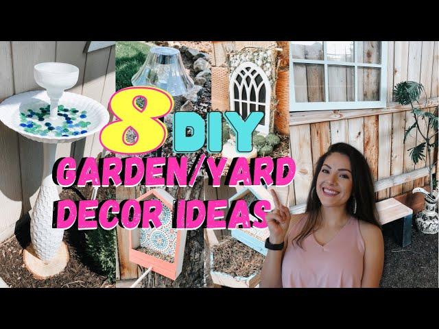 QUICK & SIMPLE DIY BACKYARD DECOR | GARDEN AND YARD DECOR IDEAS