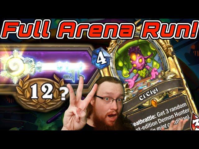 Vintage Victory! Unboxing First-Edition Demon Hunter Cards Hearthstone Arena! EZ 12 Wins? Whizbang!