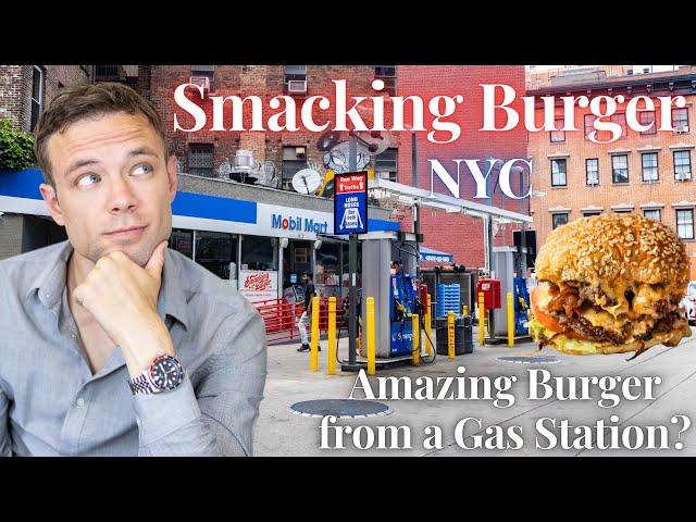 Is the Best Smash Burger in NYC found at a Gas Station? Eating at Smacking Burger