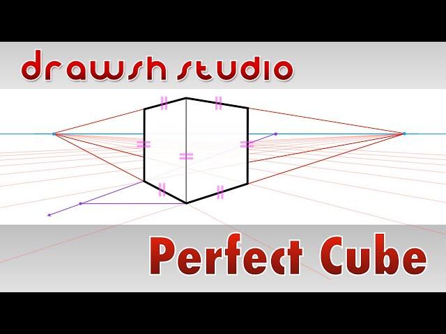 How To Draw A Perfect Cube In Perspective