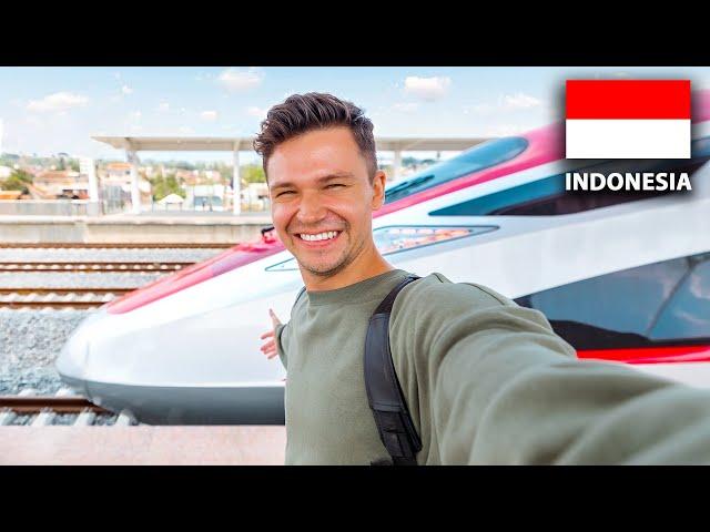 Indonesia's First Bullet Train! (First Class vs Economy)