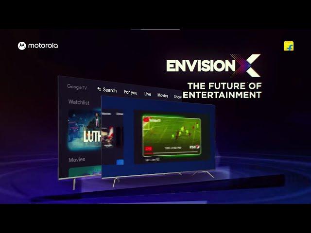 Introducing Motorola EnvisionX 4K QLED Google TV | Step into The Future of Entertainment