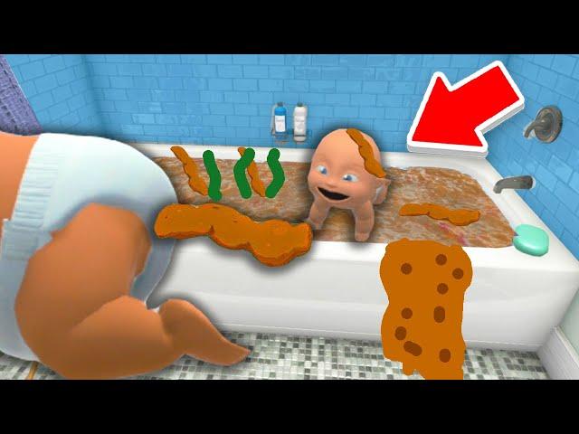 Baby POOPS in THE BATH TUB.. (Who's Your Daddy?)