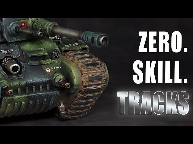 The EASIEST TANK TRACKS. Just FOUR steps!