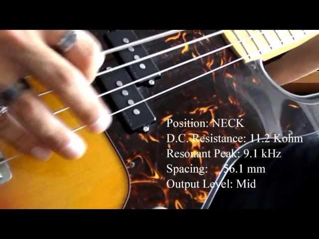 TESLA Bass guitar pickup VR - B3 / Promo Review