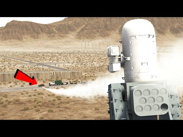 Air Defense Takedown #1 - BeamNG.Drive | Cars vs Missile