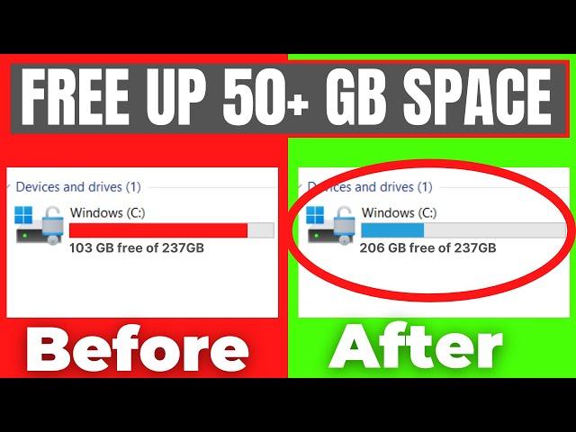 How to FREE UP Disk Space on Windows 11/10/8/7 (2022)