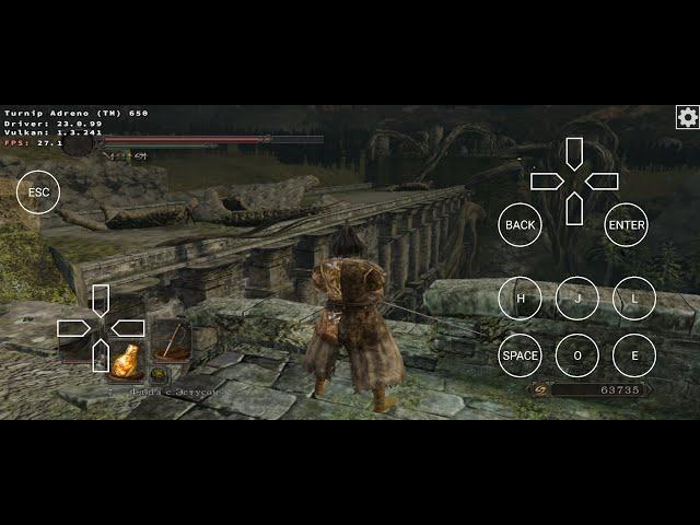 Dark Souls 2 - Exagear + DXVK. Android, Snapdragon 865.