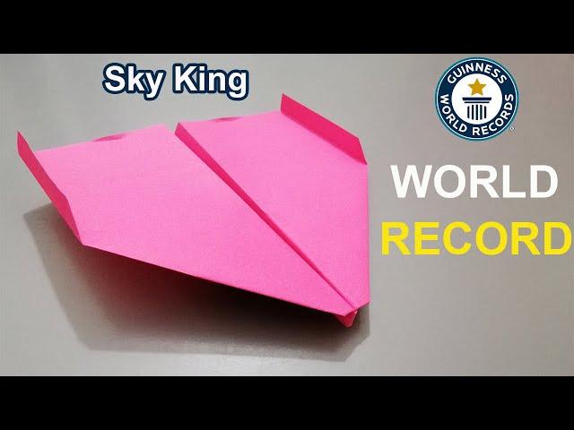 How To Make The GUINNESS WORLD RECORD PAPER AIRPLANE