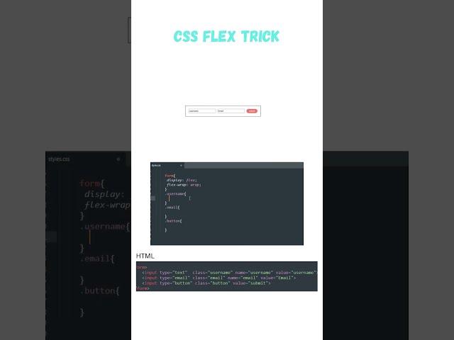 CSS Flex Trick | CSS tips & tricks | CSS Tutorial