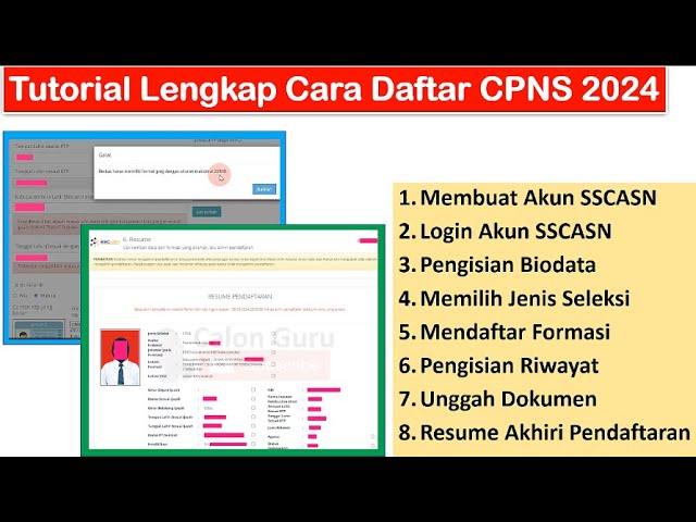 [LENGKAP] Tutorial Cara Daftar CPNS 2024 Mulai dari Membuat Akun SSCASN hingga Akhiri Pendaftaran