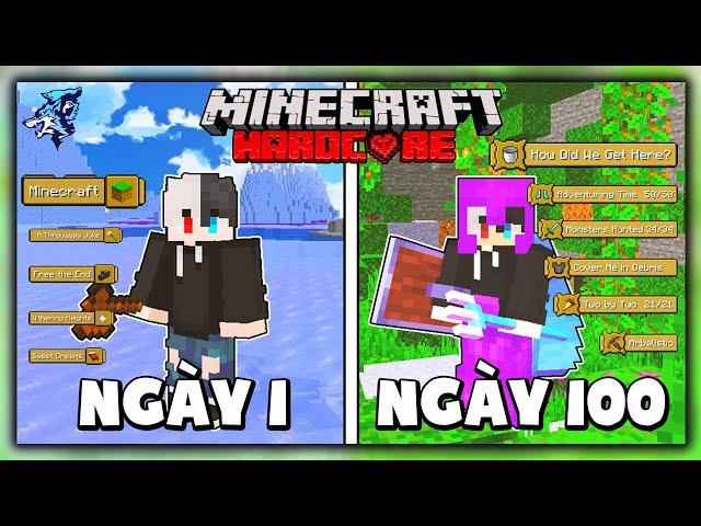 Siro Tóm Tắt 100 Ngày Minecraft Sinh Tồn Siêu Khó - Complete All Achievements in 1.18.1 Hardcore