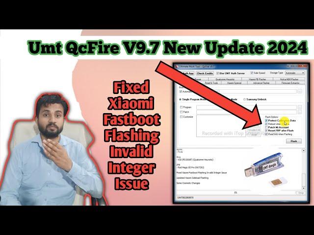UMTv2/UMTPro QcFire v9.7 2024 New Update/ Fixed Xizomi Fastboot Flashing Invalid Integer Issue