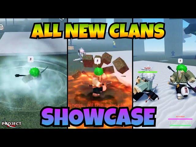 ALL NEW CLANS SHOWCASE!! (+Buffs & Nerfs) [Project Slayers Update 1]