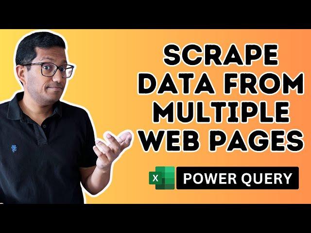 Scrape Data From Multiple Web Pages into Excel (with Power Query)