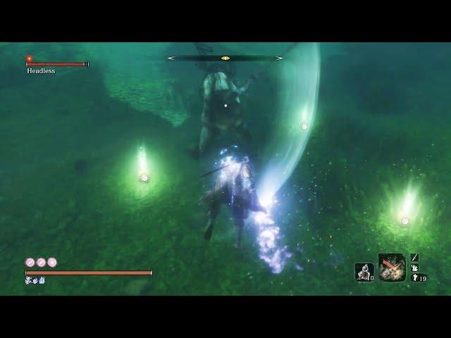 Sekiro Shadows Die Twice - Underwater Headless Boss Fight & Location - Ashina Castle