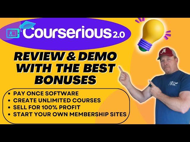 Courserious 2.0 Review And Demo WITH The BEST BONUSES!!!