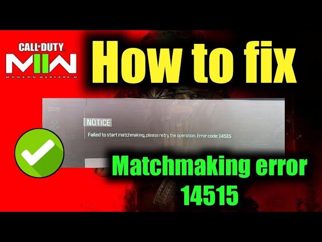 Warzone server down | COD matchmaking Error code 14515 | mw not working? call of duty modern 3 error