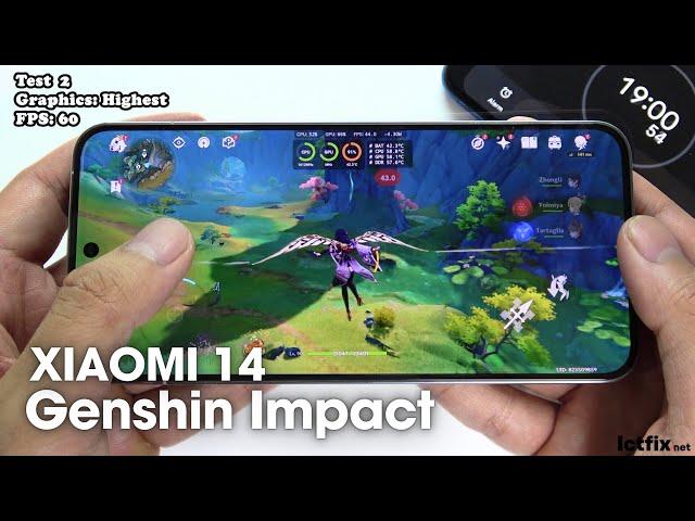 Xiaomi 14 Genshin Impact Gaming test Update | Snapdragon 8 Gen 3, 120Hz Display