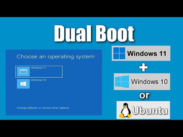 How to install Two Operating Systems on Two physical Drives, on a Desktop Computer or Laptop