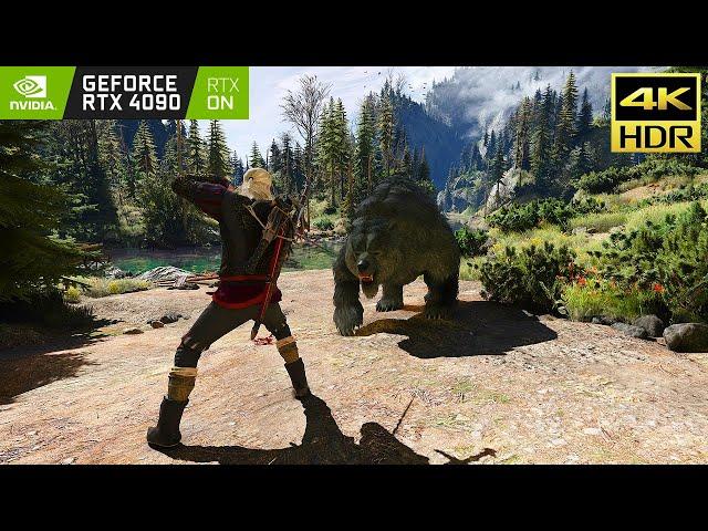 The Witcher 3 Next-Gen (PC) ULTRA+ Settings & Ray Tracing 4K HDR Gameplay | RTX 4090 