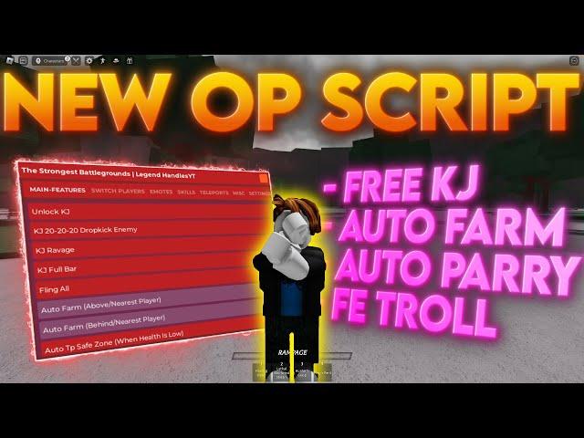 [NEW OP] Roblox The Strongest Battleground *BEST* FE Script | Work on Mobile/Pc | *PASTEBIN*