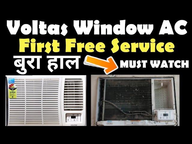 VOLTAS WINDOW AC First Service ! Full Details !! Must Watch  #VoltaswindowACService #WindowACService