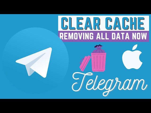 how to clear cache on Telegram with iPhone