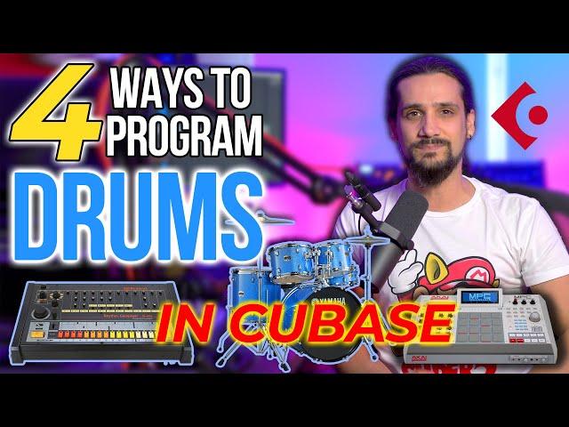 4 Ways To Program Drums In Cubase #drumprogramming #cubase