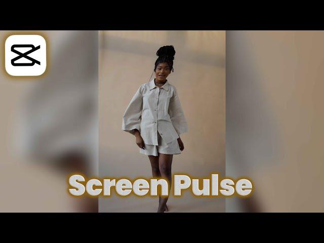 How to add Screen Pulse effect to video in CapCut App