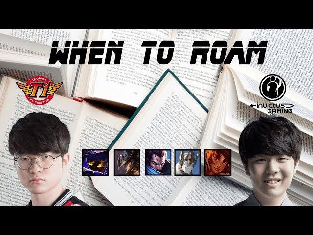 Faker Teaches when to Roam as a Mid Laner(Ft. IG Rookie)