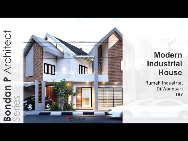 Rumah Toko Industrial - Modern Industrial House Design - Rumah Gaya Industrial di Wonosari Jogja