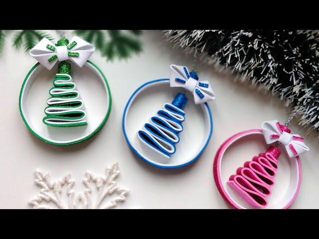 DIY НОВОГОДНИЕ ИГРУШКИ из фоамирана  CHRISTMAS DECORATIONS