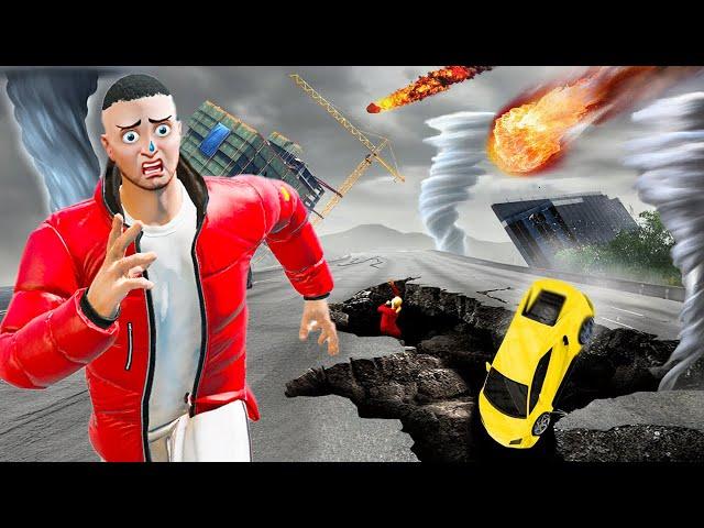 24 STUNDEN alle NATUR KATASTROPHEN überleben in GTA 5! (Tsunami, Meteor, Tornado)